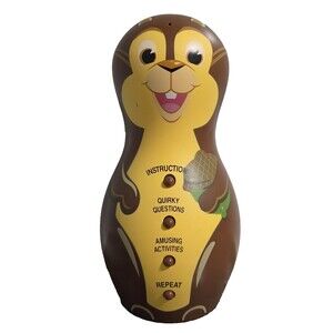 Hallmark Grab-N-Gabs Chatty Chipmunk Interactive Electronic Word Game TESTED